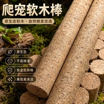 🔥折扣狂歡🔥豹紋守宮  玩具  爬蟲巨人軟木攀爬棒勾亞造景守宮蜥蜴木棒樹棲睫角