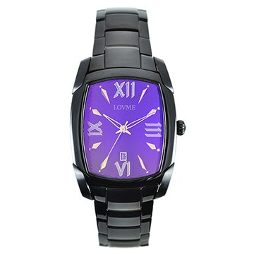LOVME紫色狂想曲系列腕錶-IP黑x神秘紫鏡面/32mm