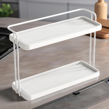 Dalkom Store 2層杯子晾衣架  白色  大號 30.5 x 12 x 21cm  1個