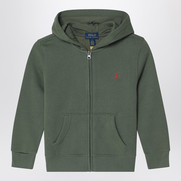 Olive green hooded sweatshirt