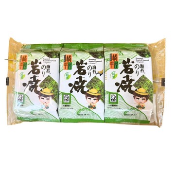 【現貨可刷卡超取】<原廠公司貨>橘平屋 岩燒海苔(原味) 3入/袋