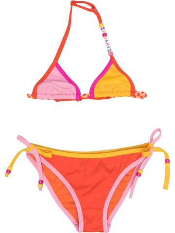 MC2 Saint Barth Kids - colour-block bikini set - kids - Spandex/Elastane/Polyamide - 6 yrs - Pink