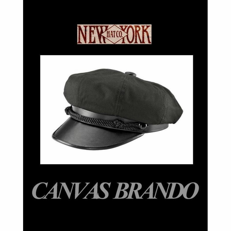 ニューヨーク ハット New York Hat BRANDO Black バイカー キャップ