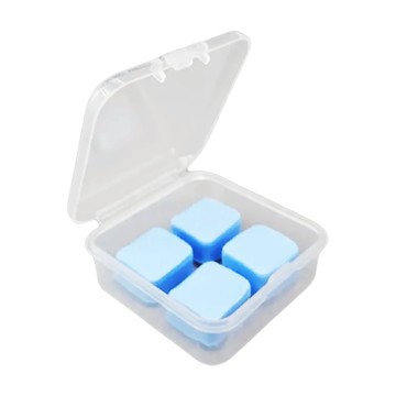 靜舒眠 矽膠耳塞 天空蔚藍 100%矽膠  1組  4個