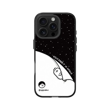 iPhone 16 Pro Clear 酷墨灰 - Ugly Rabbit 醜白兔 - 宇宙休眠中