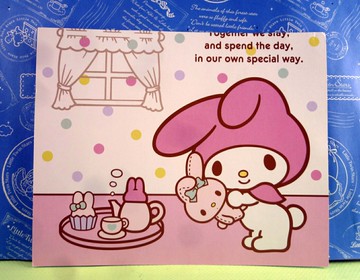【震撼精品百貨】My Melody 美樂蒂 卡片 抱兔 照鏡 震撼日式精品百貨