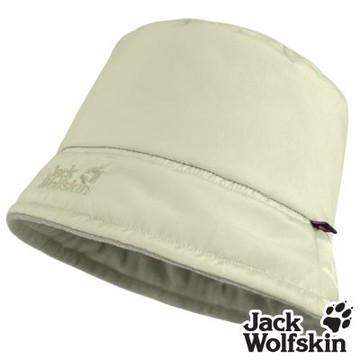 【Jack wolfskin 飛狼】中性款 雙面戴刷毛防撥水漁夫帽 防風保暖帽 (美國 PrimaLoft 保暖紗)『卡其』