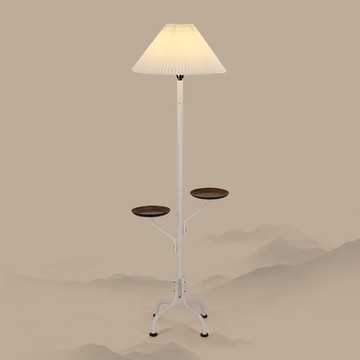 免運 可開票 燈具 落地燈 立燈 檯燈 立式燈 落地燈北歐中世紀復古創意個性日式侘寂風ins客廳書房托盤閱讀燈 快速出貨DDD1111