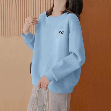 任-【10衣綾】極簡寬鬆棉質大學T圓領上衣(百搭/透氣/舒適/6色可選/M-2XL/KDTQ-7294)