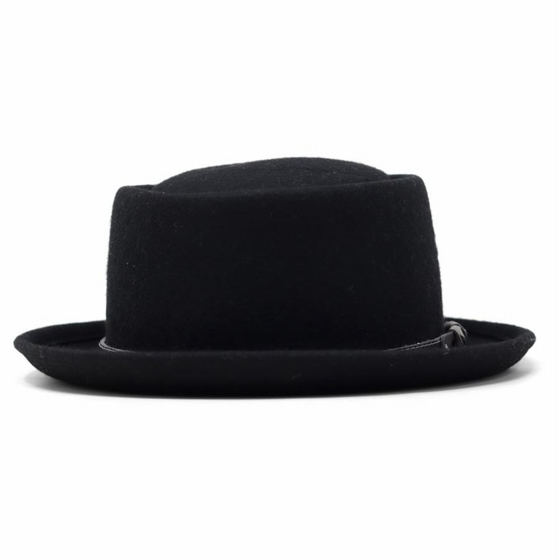ソルバッティ黒 ウール フェルトハット リボン付き Borsalino フェルトハット 中折れハット ボルサリーノ ハット