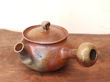 備前燒茶壺 Sangiri k1-093