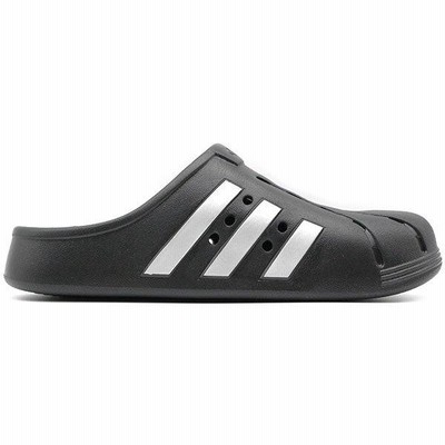 ☆ユニセックス☆adidas Originals ADILETTE CLOGS♪ Black adidas Unisex-Adult Adilette Clog, Black/White/Black, 10