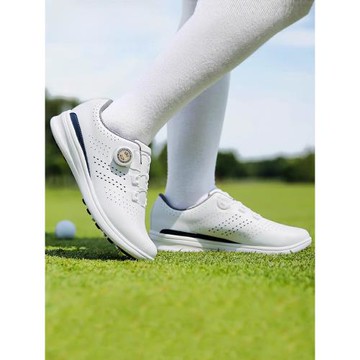 美國PGA透氣高爾夫球鞋女士夏季運動女鞋旋鈕鞋帶舒適防側滑鞋釘