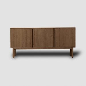 奧可利掀門收納櫃 胡桃木