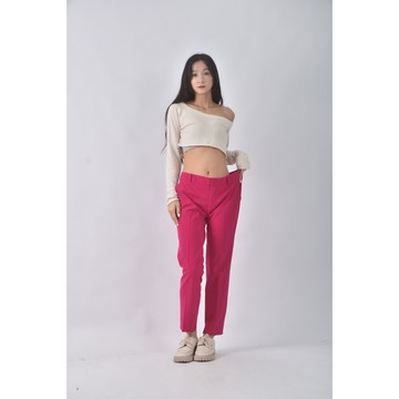 (2XL) zara寬鬆粉色長褲二手衣