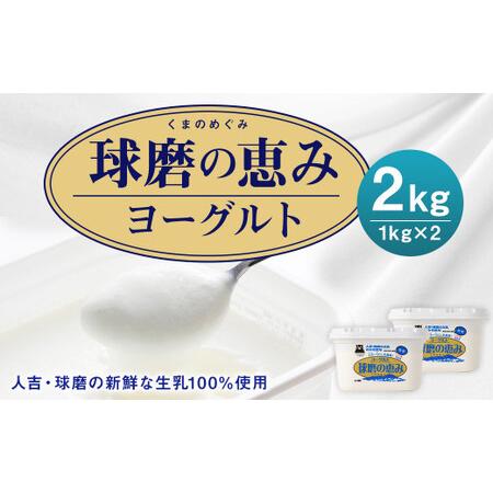 ふるさと納税 球磨の恵みヨーグルト 加糖 1kg×2パック  合計2kg  熊本県人吉市