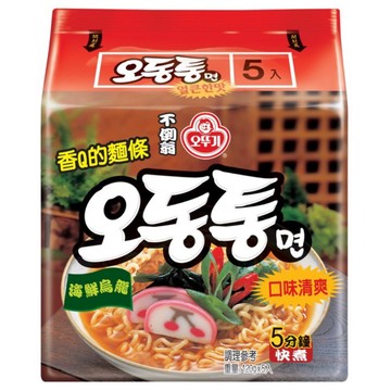 韓國不倒翁（OTTOGI)海鮮風味烏龍麵（單包嘗鮮/ 1袋5包入)