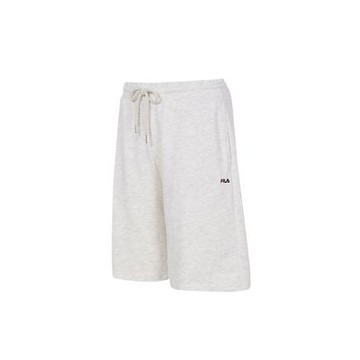 FILA 中性針織短褲-米麻花 1SHA-1404-IV