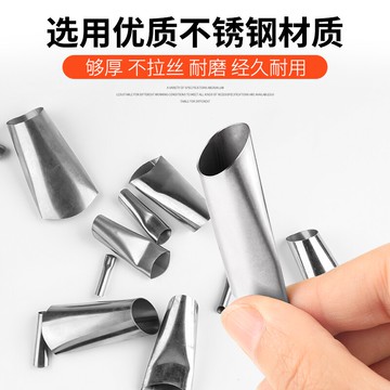 玻璃膠槍嘴不銹鋼膠嘴鴨嘴型門窗外墻打膠神器收邊結構膠槍頭膠嘴