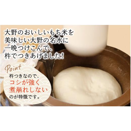 ふるさと納税 福井県 大野市 越前大野 杵つきもち「白丸餅」計24個〜大野のお米と名水でつきあげた手造りのお餅〜 保存料 添加物 不使用