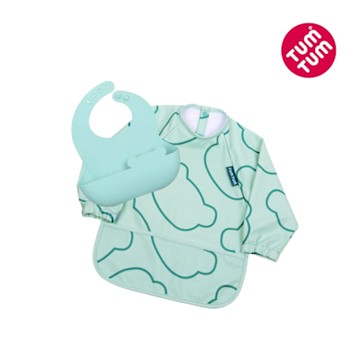 TUM TUM 小熊波里斯-防水圍兜兩件組