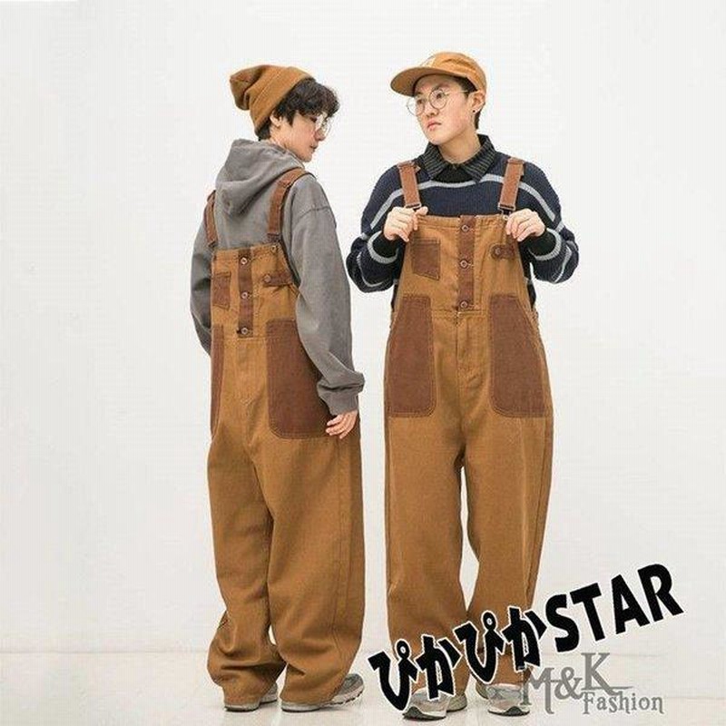 オーバーオール デニム 切り替 メンズ サロペットパンツ ジーンズ つなぎ オールインワン ペインター ワークパンツ 作業服 大きいサイズ アメカジ カーゴパンツ