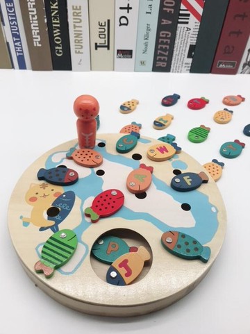 嬰幼兒童磁性釣魚玩具套裝1-2周歲益智男女孩子3-4-6歲寶寶木質制歐歐流行館