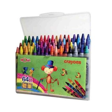 【MBS 萬事捷】MONA 64色蠟筆組 /組 1560