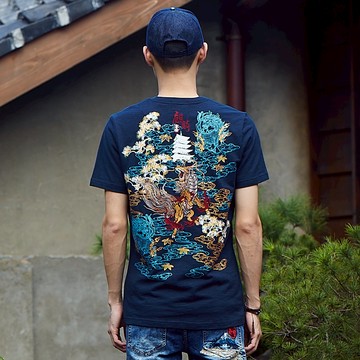 BIG TRAIN加大雲海麒麟竹節棉男T-K80810-57