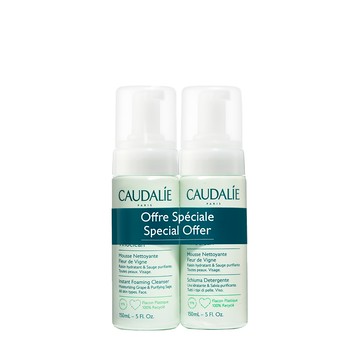 (兩入組8折)【Caudalie 歐緹麗】葡萄籽淨化潔顏慕斯​150ml