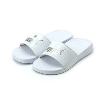 PUMA POPCAT 20 METALLIC WHISPER 拖鞋 白 404856-02 女鞋
