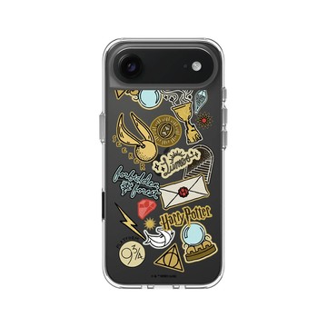 iPhone Air Clear Case（相機按鈕） 透明 - 哈利波特 Harry Potter - Sticker - 霍格華茲校園生活