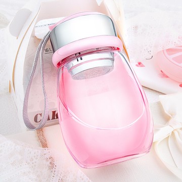 天喜玻璃杯便攜韓國清新可愛杯子瓶學生韓版水杯女創意潮流企鵝杯