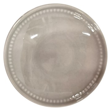 醇色浮雕3.75吋味碟  米白色  1個