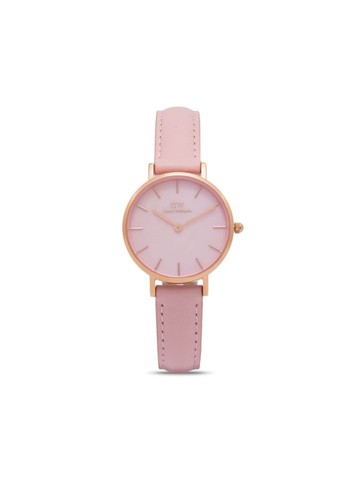 Daniel Wellington - Petite Cherry Blossom 28mm - women - Leather/stainless steel - One Size - Pink