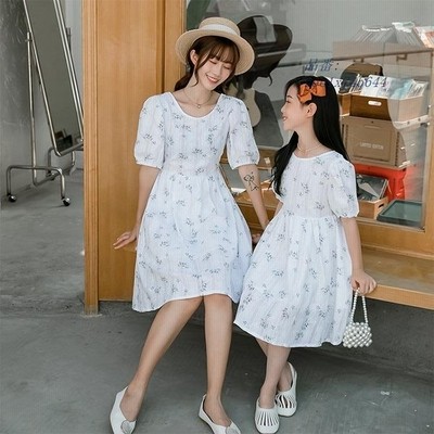 親子 ペア ワンピース 赤ちゃん 子供服 半袖 ベビー キッズ ペアルック ワンピース 親子コ プレゼント 女の子 ママ レディースーデ 結婚式 発表会 通学 通販 Lineポイント最大get Lineショッピング