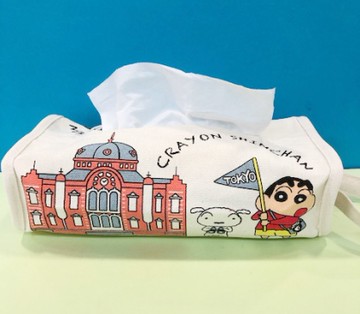 【震撼精品百貨】蠟筆小新_Crayon Shin-chan~小新可掛式面紙套-東京車站#29881