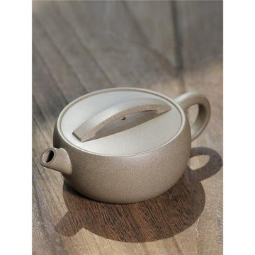 全手工宜興沈丹原礦青段一片瓦茶壺功夫器象炮嘴大口漢瓦紫砂壺