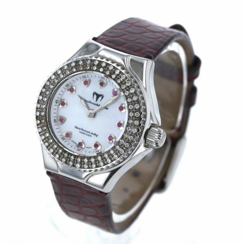 テクノマリーン TechnoMarine 12P ルビー ダイヤベゼル クオーツ 