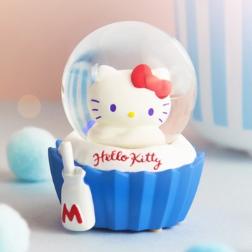 【讚爾JARLL】  Hello Kitty 牛奶甜心 杯子蛋糕水晶球