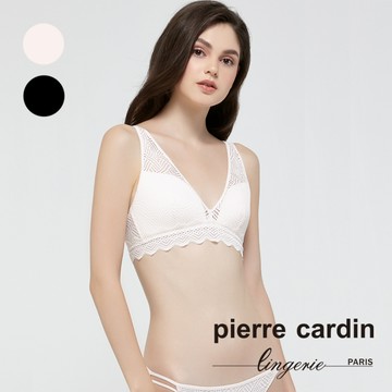 【pierre cardin 皮爾卡登女性內衣】無鋼圈深V水滴型內衣-米黃-B罩