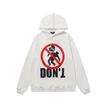 秋冬美式高街心碎字母印花連帽衛衣男女潮牌oversize休閑上衣帽衫