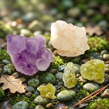🧚‍♂️早晨的精靈聚會 (阿南達之石+紫水晶+符山石)
