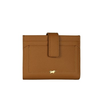 BRAUN BUFFEL 台灣總代理 婕娜 7卡短夾-麥色/BF2005-404-BRA