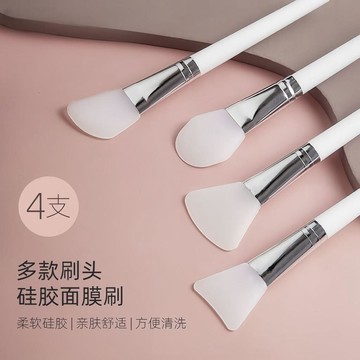 💛臺灣有貨🚀🚀💛免運💛可開發票💛硅膠面膜刷塗抹泥膜臉部軟毛刷子清潔泥膜面部工具一整套塗抹刷