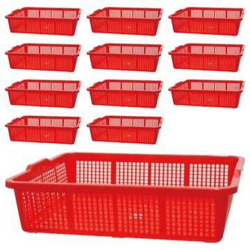百貨 King 320公文籃 PP材質 台灣製造  27 x 23 x 8.5cm  紅色  12個