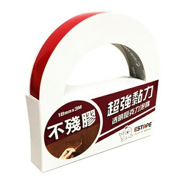 本月熱銷推薦 滿額再折【史代新文具】王佳ESTAPE A2FC-128(1.0) 30mmx3M 壓克力泡棉膠帶