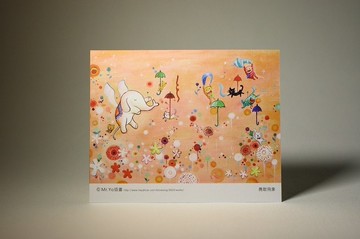 勇敢飛象 /手繪明信片 Mr.Yo插畫