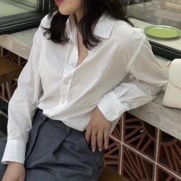 (免運)妞妞家春夏新品標亞麻男女同款老錢風經典翻領襯衫2222