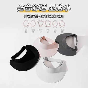 🥇隔日達出💎防曬帽遮陽帽夏季女防紫外線帽子遮陽騎行帽旅遊帽粘貼式多巴胺